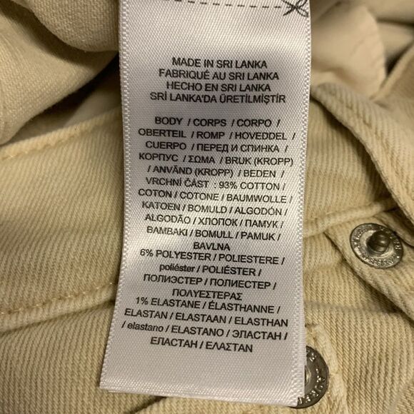 Lauren Ralph Lauren Tan Stretch Denim High Rise Straight Leg Jeans Size 18 - Picture 7 of 12